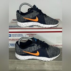 Nike Training Flex T8 Running Shoes Sneakers Womens 6.5 Navy Peach Walking Gym